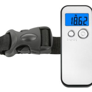 TFA-DOSTMANN Kofferwaage 50.3000.54 LCD Anzeige silber inkl.: 1 x 3V CR2032 Batterie