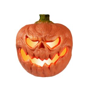 EUROPALMS Halloween Kürbis beleuchtet, 18cm