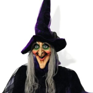 EUROPALMS Halloween Figur Hexe, animiert 175cm