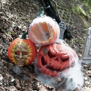 EUROPALMS Halloween Totenkopf-Kürbis, 26cm