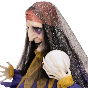 EUROPALMS Halloween Figur Wahrsagerin, animiert 50cm