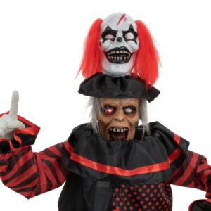 EUROPALMS Halloween Figur Pop-Up Clown, animiert, 180cm