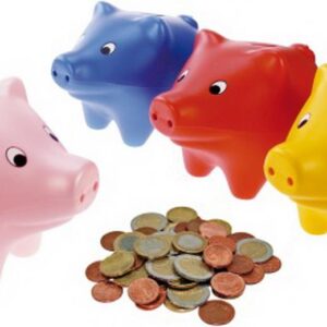 LENA Sparschwein 19cm farblich sortiert